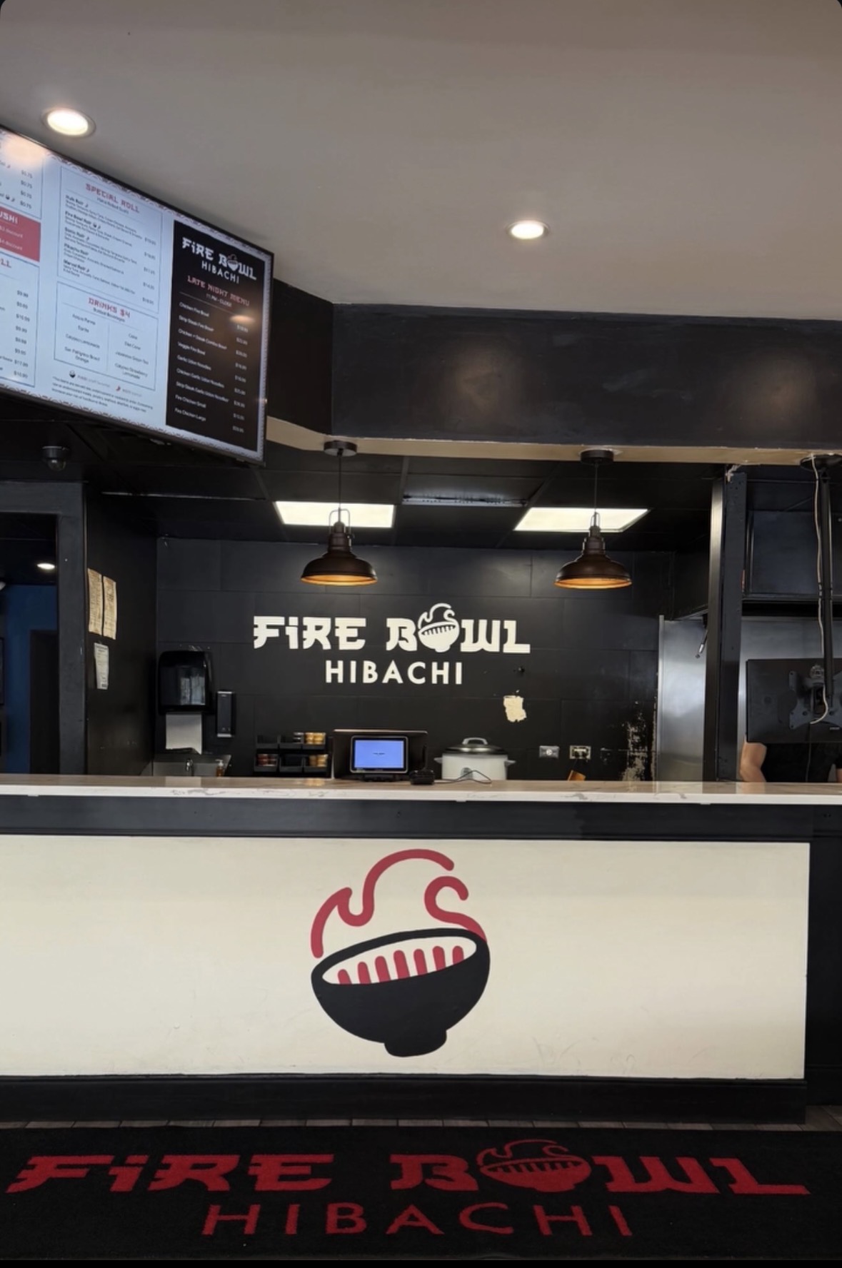 Fire Bowl Hibachi — In-Store Signage